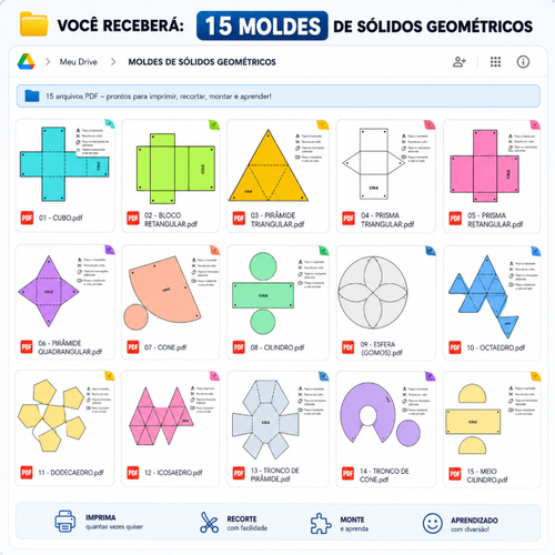 Cartaz de sólido geométrico 7